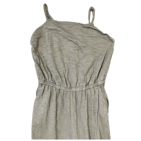OLD NAVY Tall Long Romper/Jumpsuit With Pockets & Ruched Waist Olive Green - Picture 3 of 9